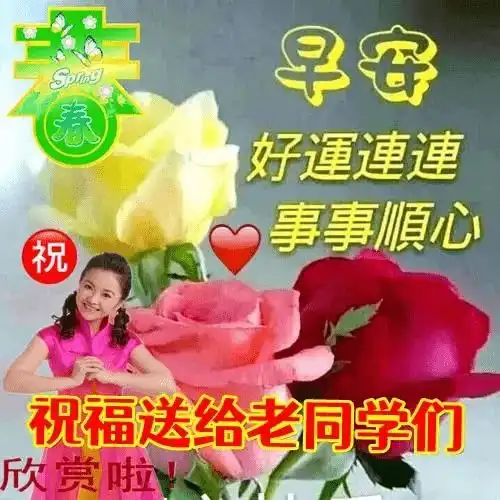 最新老同学早上好表情包,老同学,情不老,一份思念长相绕

